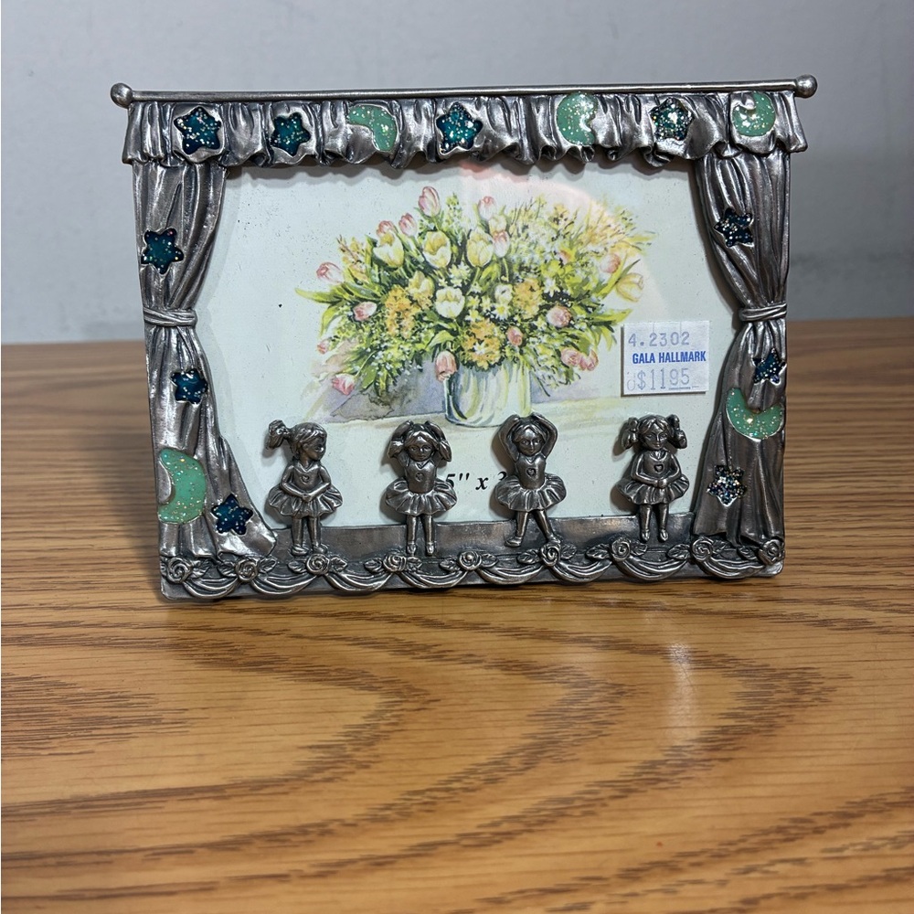 Pewter Ballerina Picture Frame New